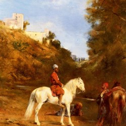Watering the horses